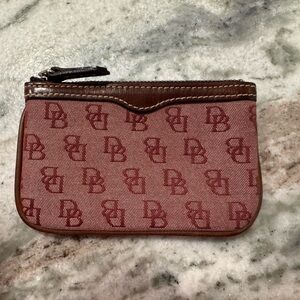 Burgundy Dooney & Bourke change purse